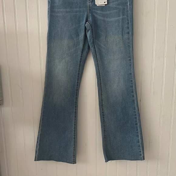 New! Stradivarius Blue Flare Jeans sz 4 - Picture 5 of 17